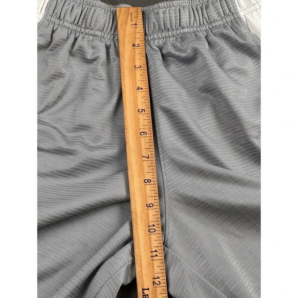 Nike Dri-Fit Shorts Boys Small Gray/White/Blue Performance‎ Basketball Youth